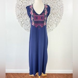 {Johnny Was} Arielle Side Slit Maxi Dress, Size S, NWT